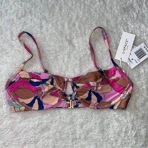 L*Space Rose Underwire Bikini Top Medium Sundazed Floral NEW